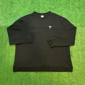 Black Tesla Elon Musk Crewneck Size 3XL